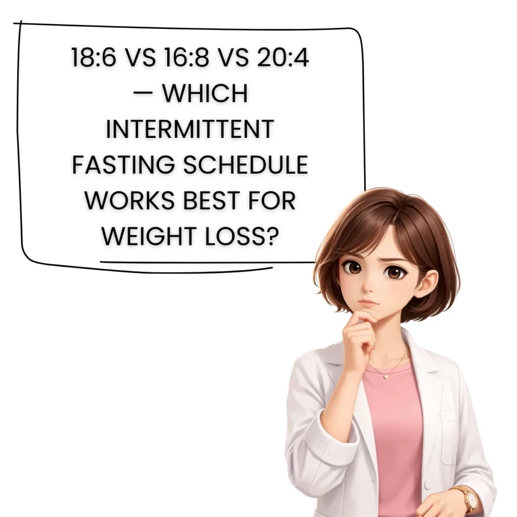 18-6 VS 18-8 VS 20-4 WHICH INTERMITTENT FASTING SCHEDULE WORKS BEST FOR WEIGHT LOSS