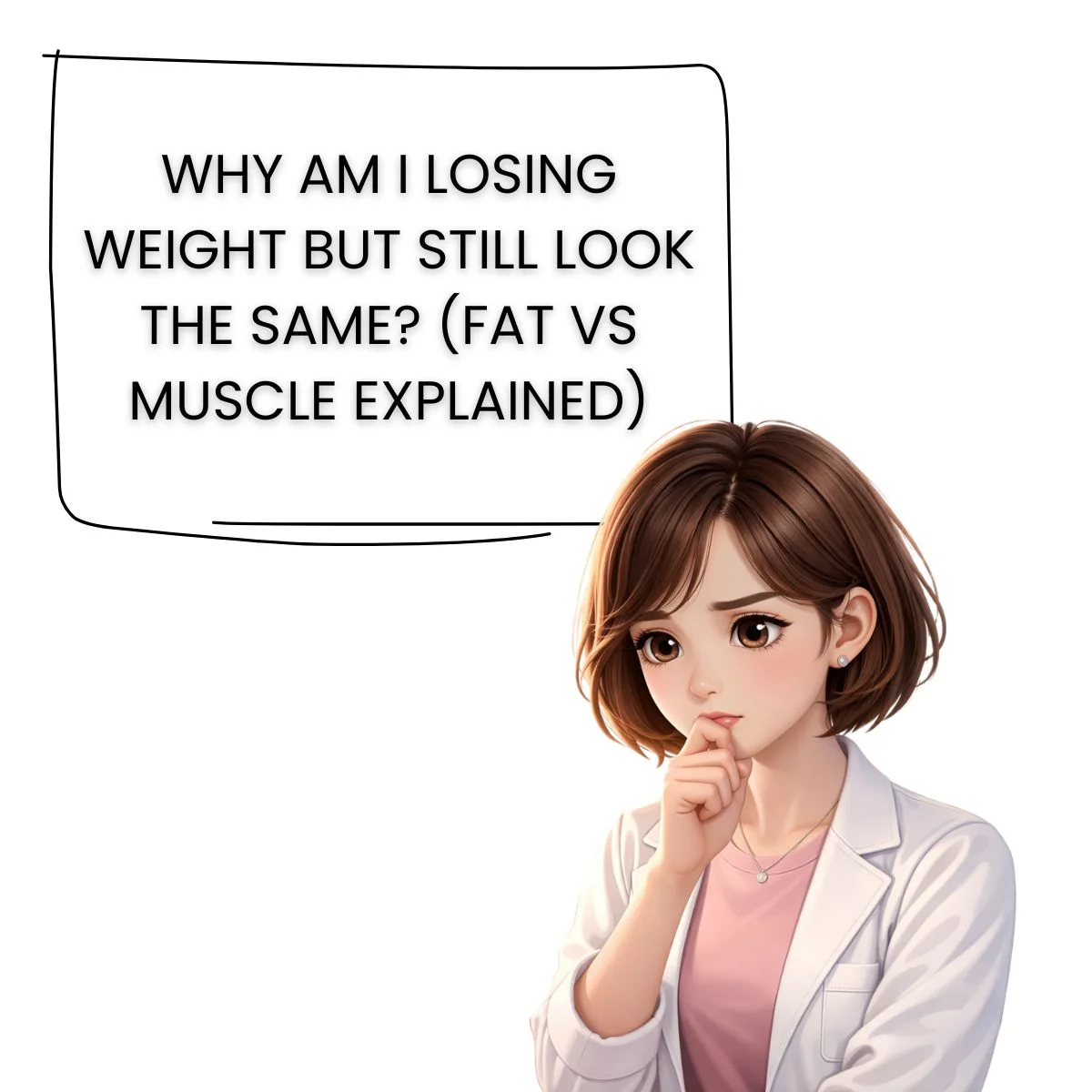 WHY AM I LOSING WEIGHT BUT STILL LOOK THE SAME? (FAT VS MUSCLE EXPLAINED)