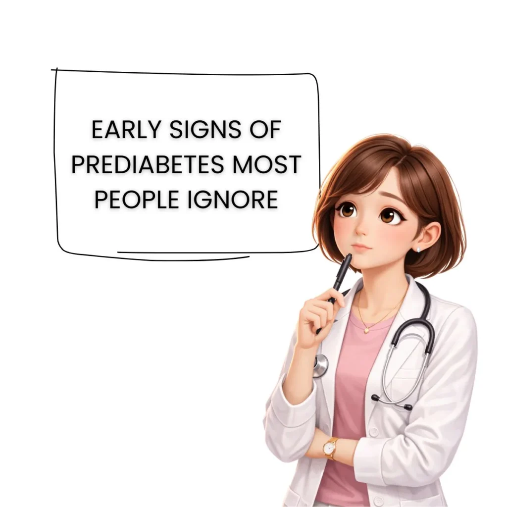 EARLY SIGNS OF PREDIABETES MOST PEOPLE IGNORE