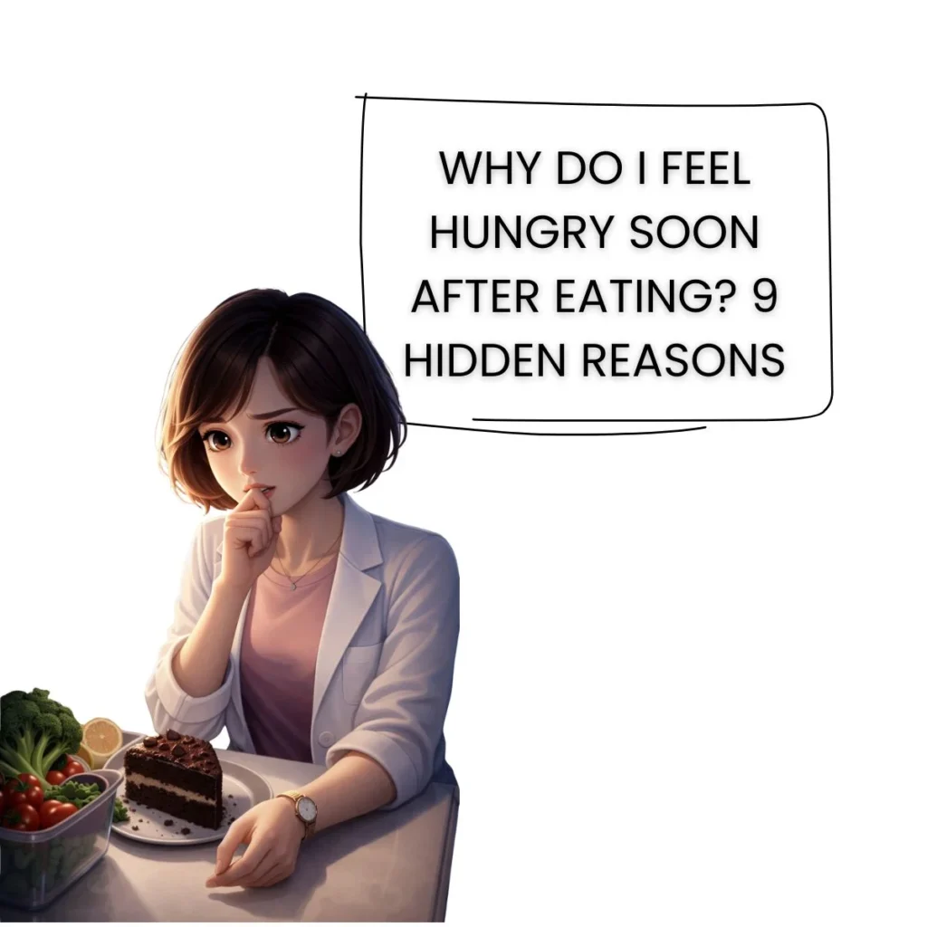 Reasons why you feel hungry shortly after eating a meal